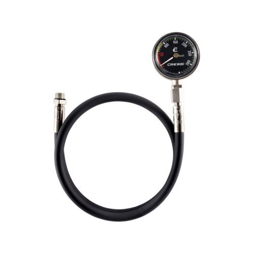 Cressi manometr Mini Pro SPG bez osłony z wężem 350 bar ()