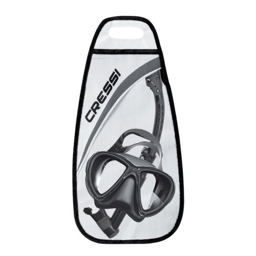 Cressi Quantum + fajka Itaca – profesjonalny zestaw maska i fajka do snorkelingu i nurkowania ()