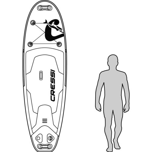 Cressi Deska Sup Travelight - 280 cm (NA010980)