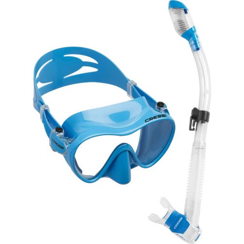 Cressi Zestaw Maska F1 + Fajka Supernova Dry – Kompaktowy zestaw do snorkelingu i nurkowania ()