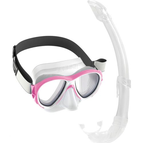 Cressi zestaw Samoa + Mexico – maska i fajka do snorkelingu z systemem Fog-Stop ()