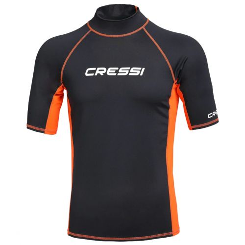 Cressi Koszulka Rashguard Man czarno/pomarańczowa ()