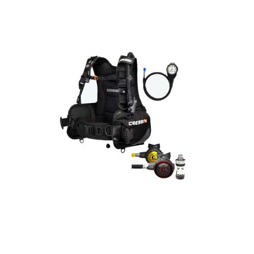 Zestaw Cressi Solid Plus BCD + Automaty AC5 Zen DIN + Mini SPG ()