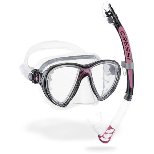 Cressi zestaw maska Big Eyes Evolution + fajka Alpha Ultra Dry (DS337010)